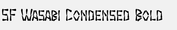 SF Wasabi Condensed Bold